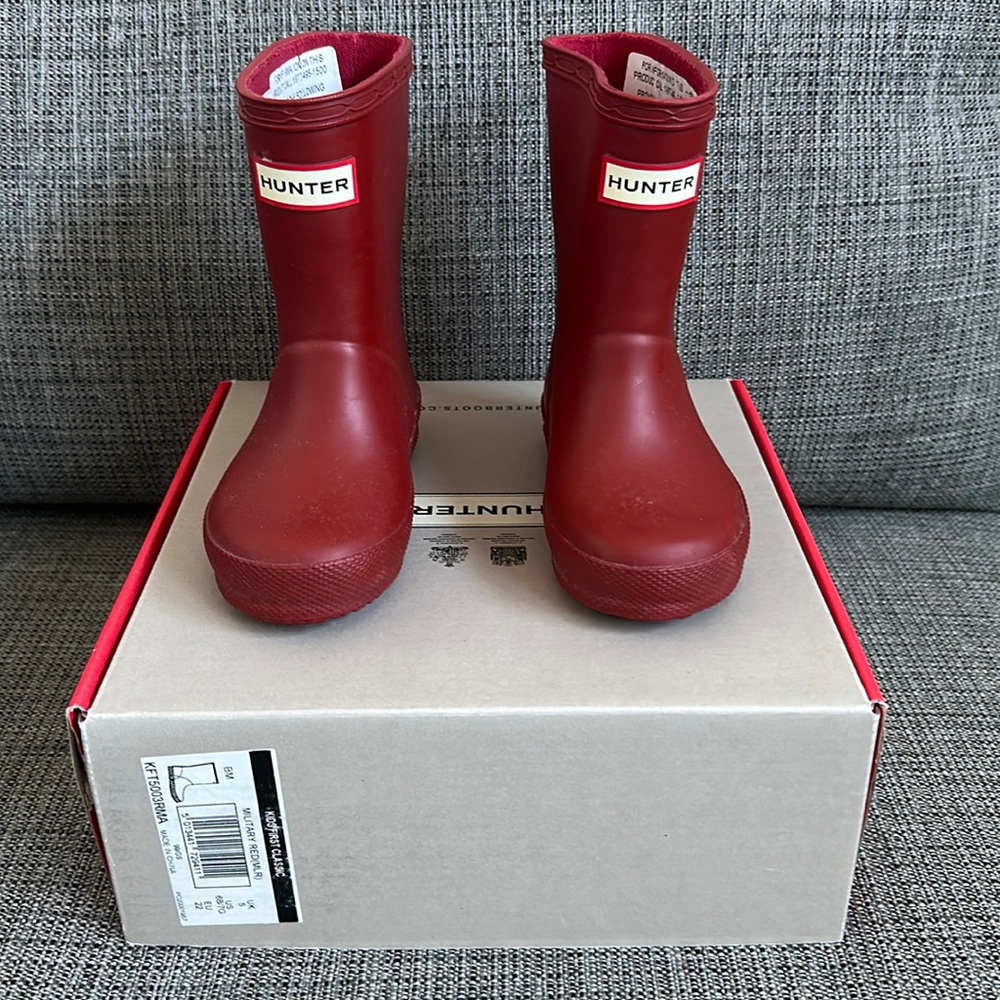 Hunter rain boots UK5 / US6-7 EUR22